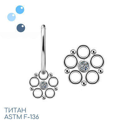 Подвеска из титана Flora